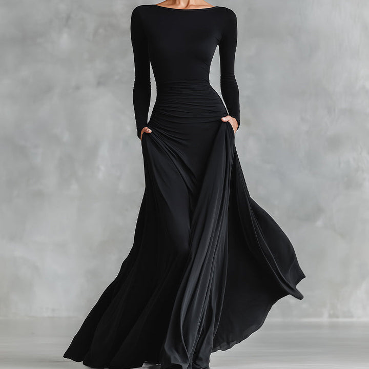 Rubi - Elegancka sukienka maxi, która nie opina i pięknie układa się na sylwetce 35+