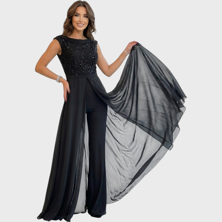 Valeria - Elegancki kombinezon bez rękawów