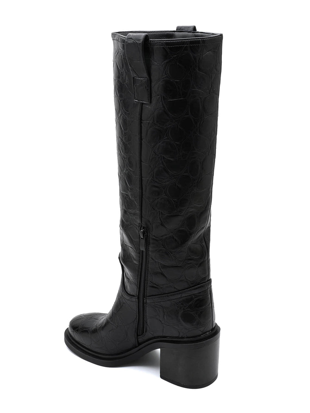 Ewa - Czarne wysokie kozaki