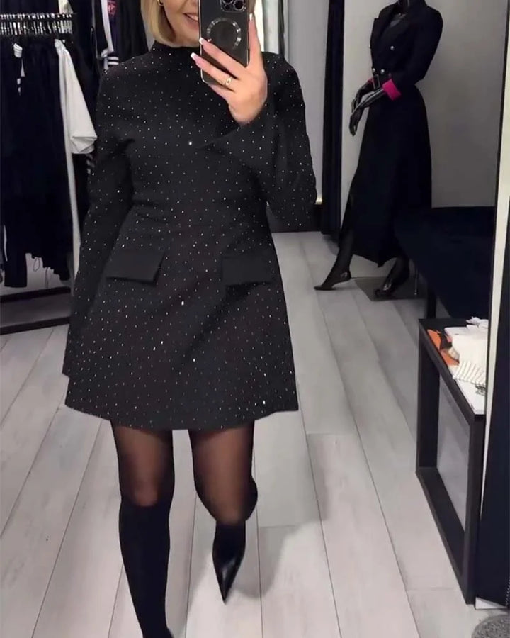 Alina - Elegancka błyszcząca sukienka w cekiny