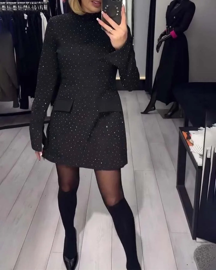 Alina - Elegancka błyszcząca sukienka w cekiny